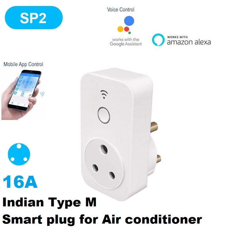 SP2 Smart WiFi Timer Socket Intelligent Wireless Power Socket 16A 3500W  (India Standard)