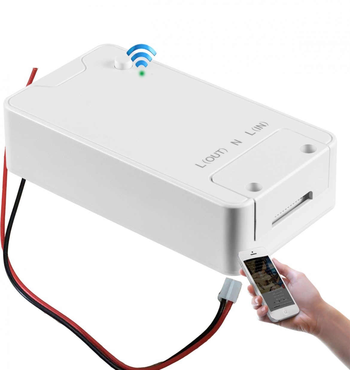 Commutateur Wifi intelligent 16A/3500W, Kit domotique sans fil de  surveillance de la température avec capteur